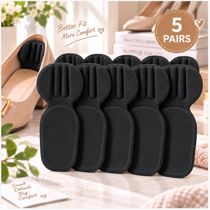 🚨 Last Day 50% OFF | 🔥 5-Pair Pack | Comfortable Anti-Slip Heel Pads for Men & Women