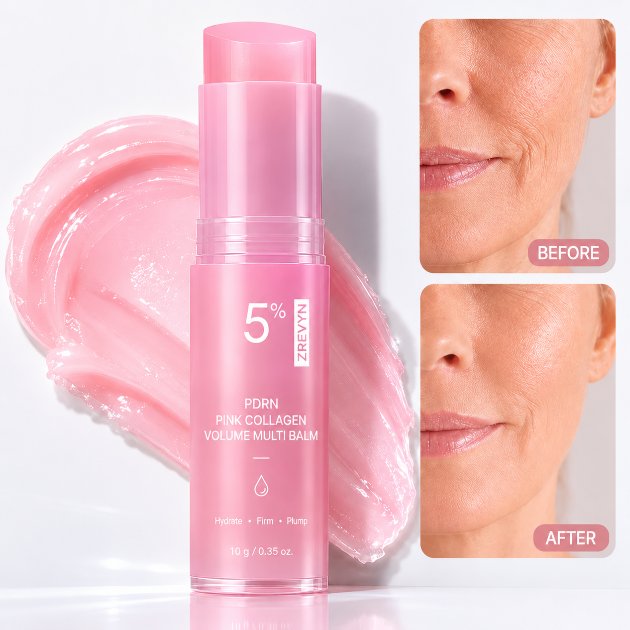 🔥LAST DAY 60% OFF Zrevyn Korean Pink Collagen Volume Multi Balm
