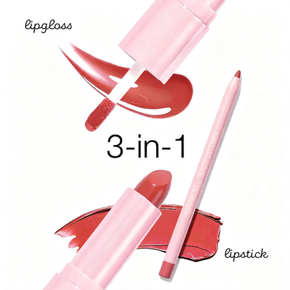 lip sculptor & liner - 3-in-1 lip combo: lip liner, lipstick & lip gloss