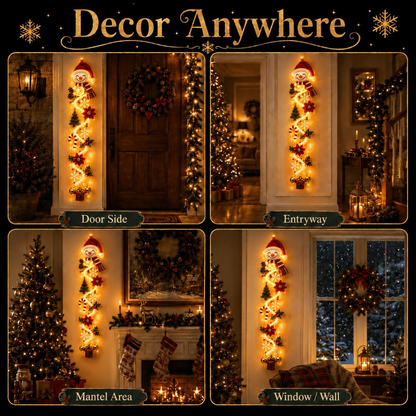 ⏳ Last Day 49% OFF – 🎄Glowing Christmas Door Hanger | 6 Festive Light Designs✨