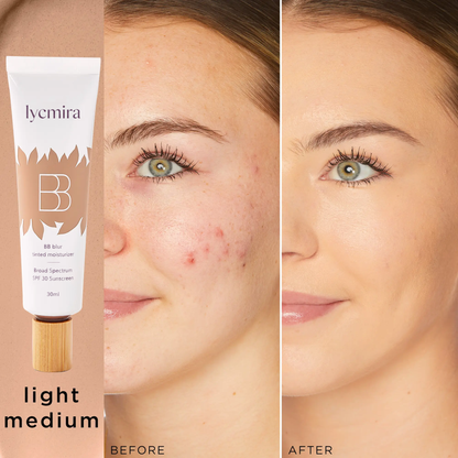 BB blur tinted moisturizer SPF30: 2-in-1 Tint + Sunscreen | FREE Brush