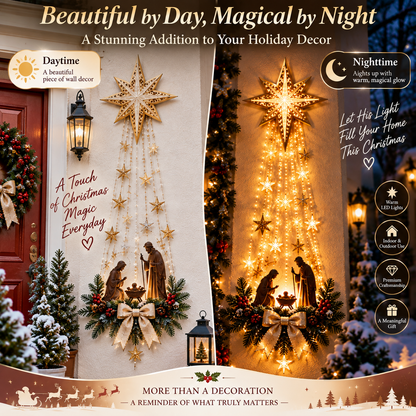 ✨Last Day 50% OFF✨✝️Lighted Bethlehem Star Christmas Wall & Porch Decor