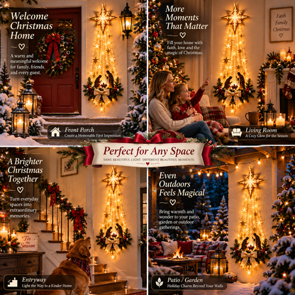 ✨Last Day 50% OFF✨✝️Lighted Bethlehem Star Christmas Wall & Porch Decor