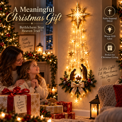 ✨Last Day 50% OFF✨✝️Lighted Bethlehem Star Christmas Wall & Porch Decor