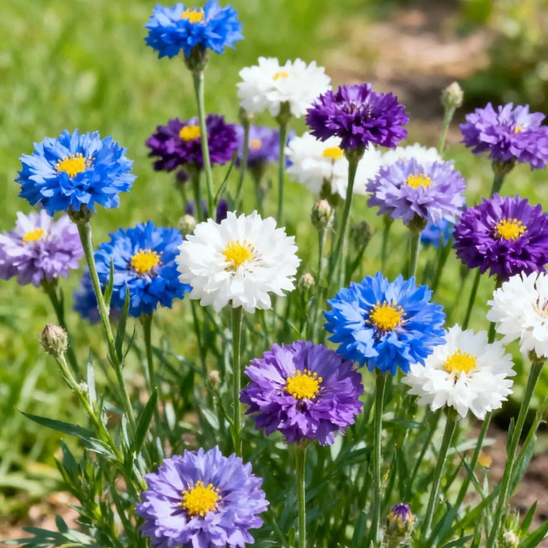 Premium Mixed Cornflower Seeds (Bachelor's Button) - Non-GMO