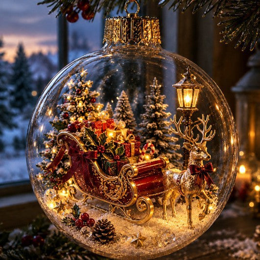 🎄Glowing Christmas Diorama Ornament – Perfect Christmas Tree Decorations