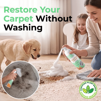 Lycmira® No-Rinse Carpet & Upholstery Stain Remover with Towel
