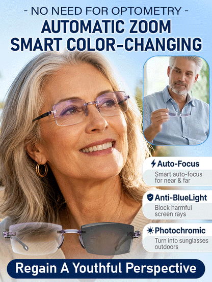🔥Smart Zoom Diamond-Cut Reading Glasses